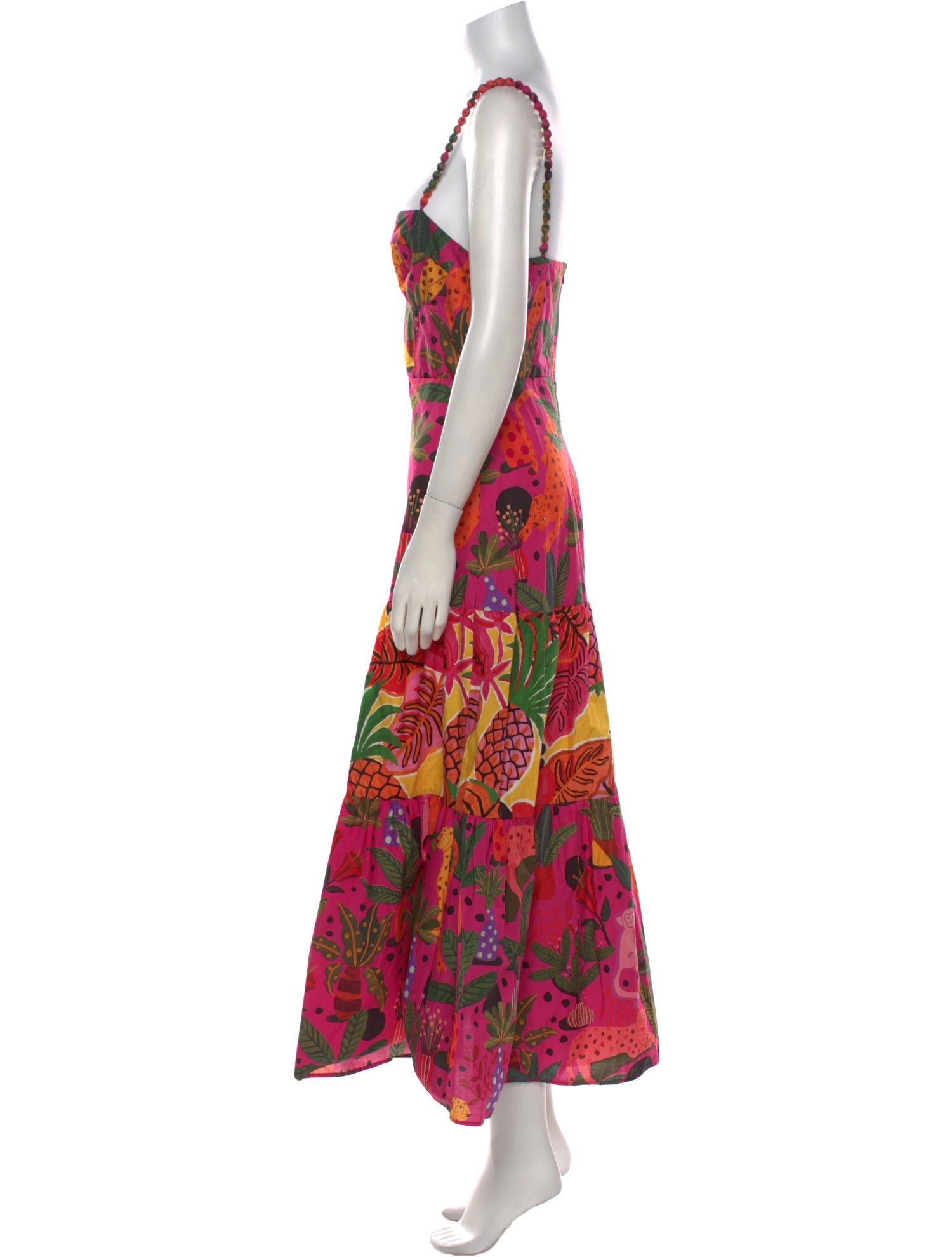Farm Rio Floral Print Long Dress