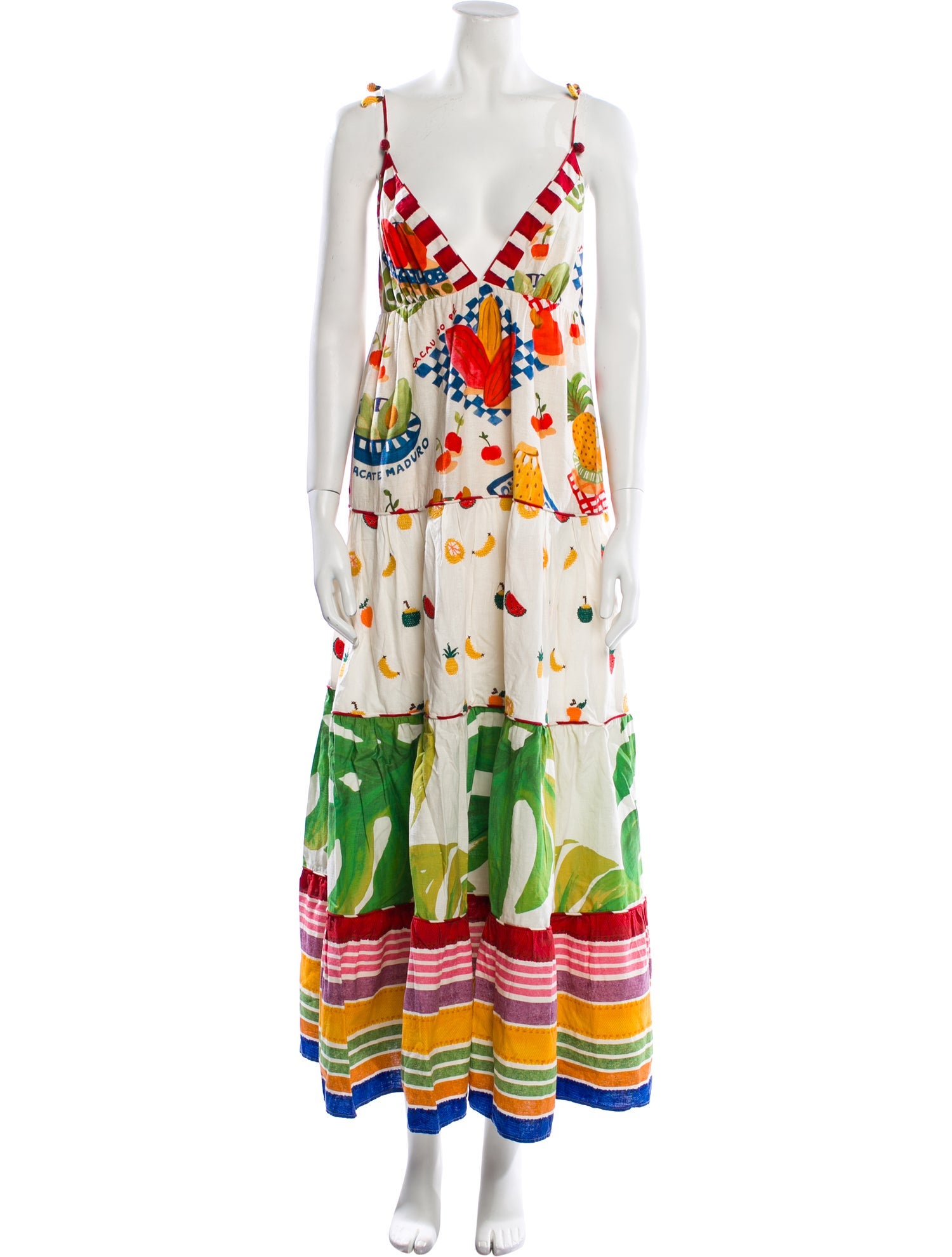 Farm Rio Floral Print Long Dress