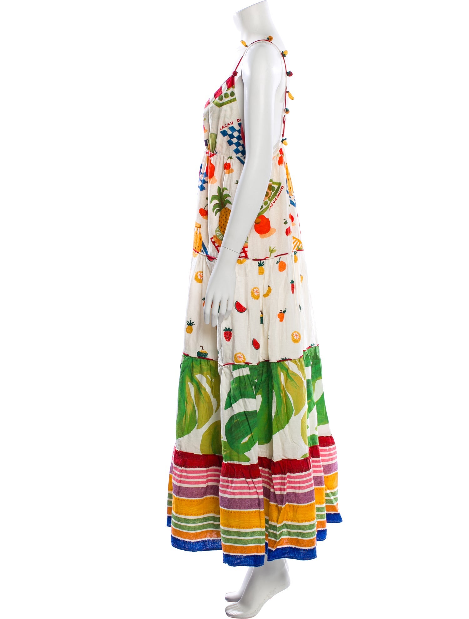 Farm Rio Floral Print Long Dress