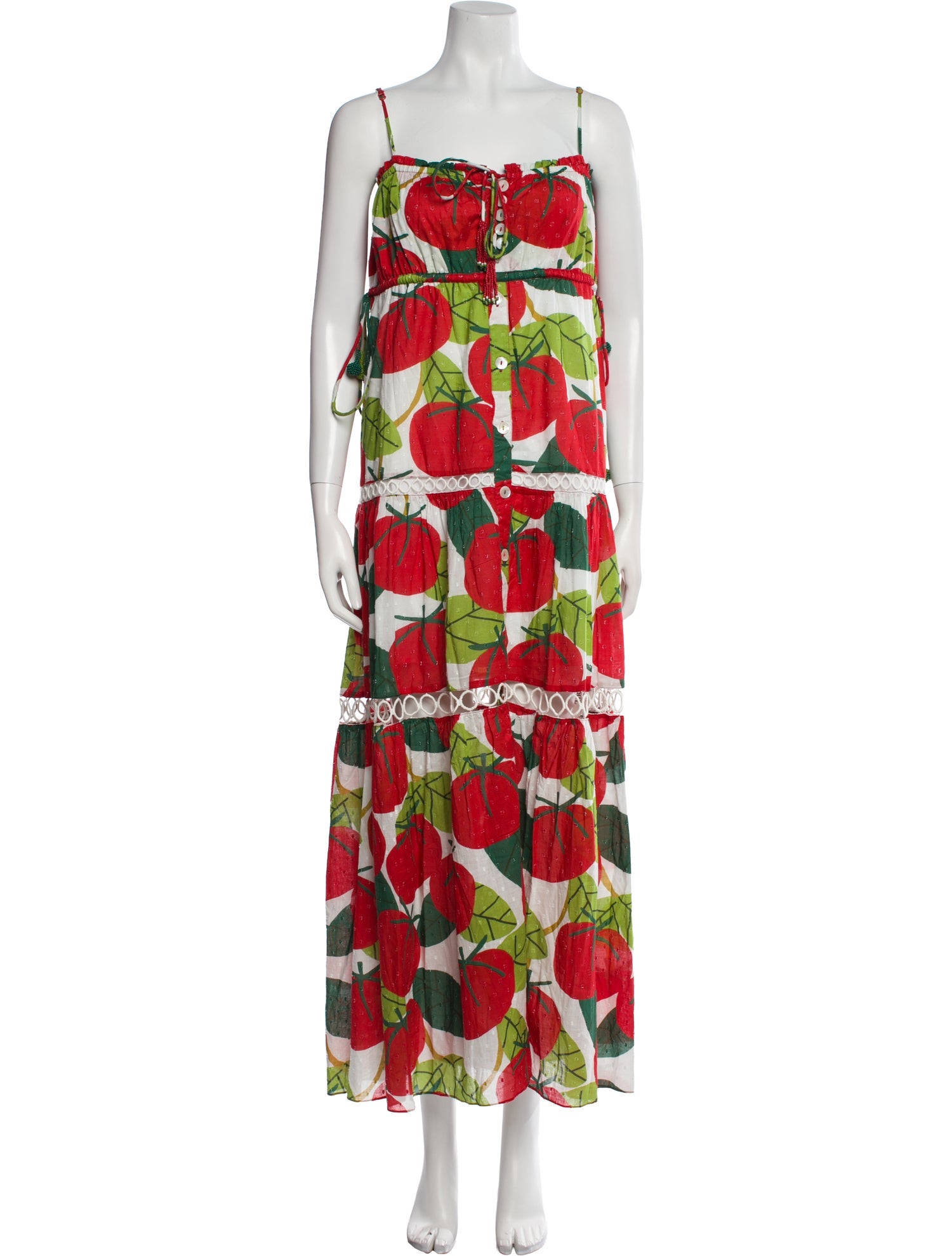 Farm Rio Floral Print Long Dress