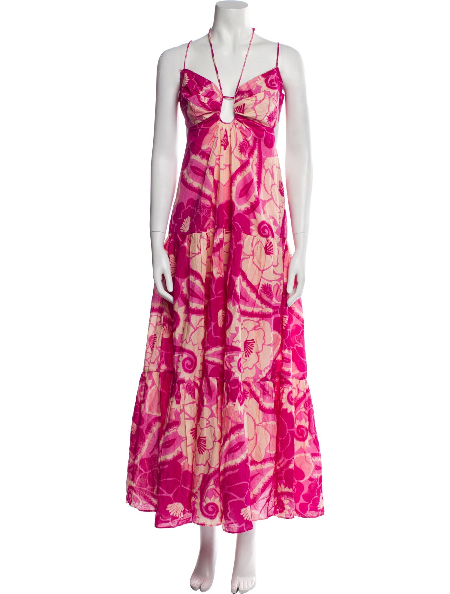 Farm Rio Floral Print Long Dress