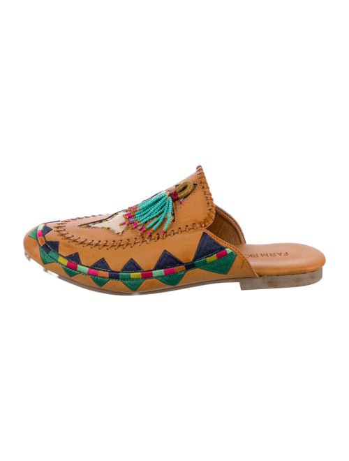 Farm Rio Leather Patterned Mules