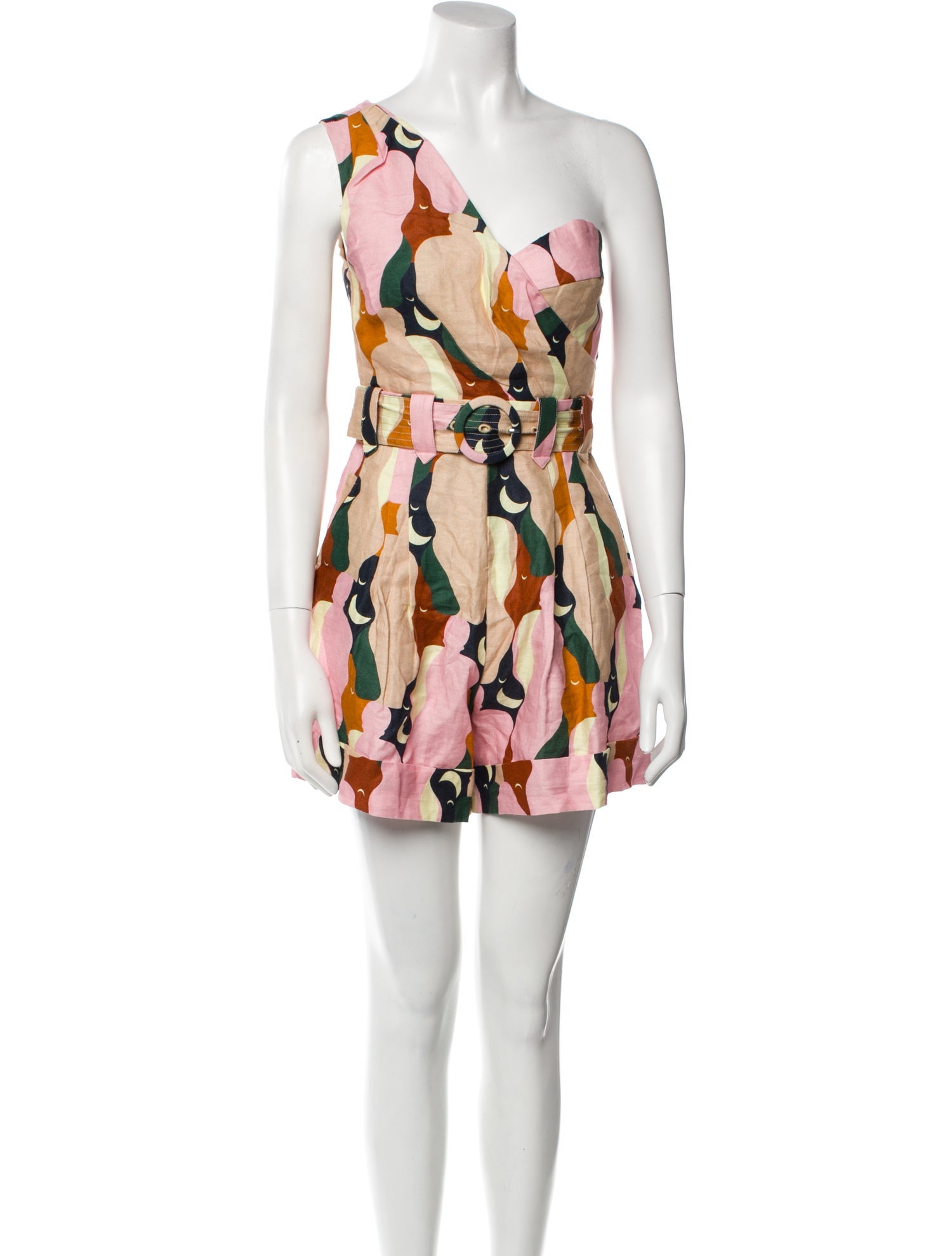 Farm Rio Linen Printed Romper w/ Tags