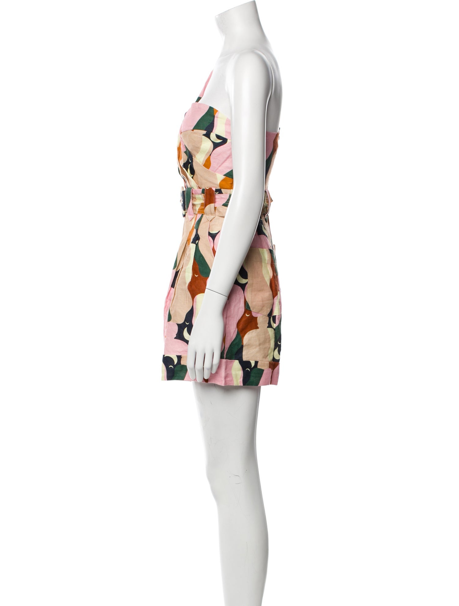 Farm Rio Linen Printed Romper w/ Tags