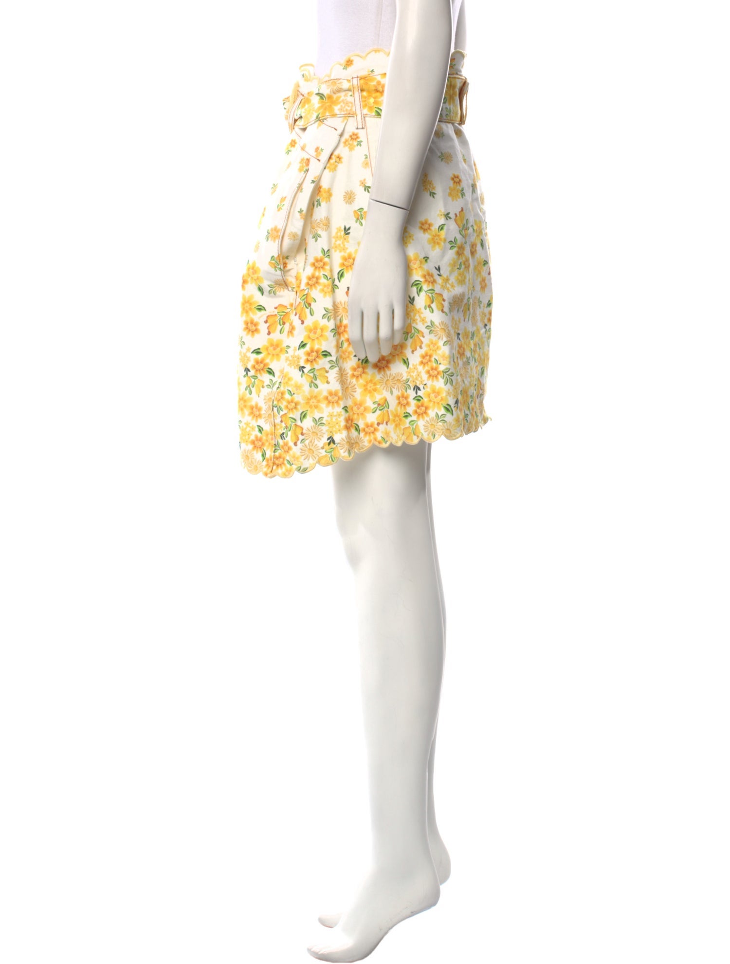 Farm Rio Floral Print Mini Skirt w/ Tags