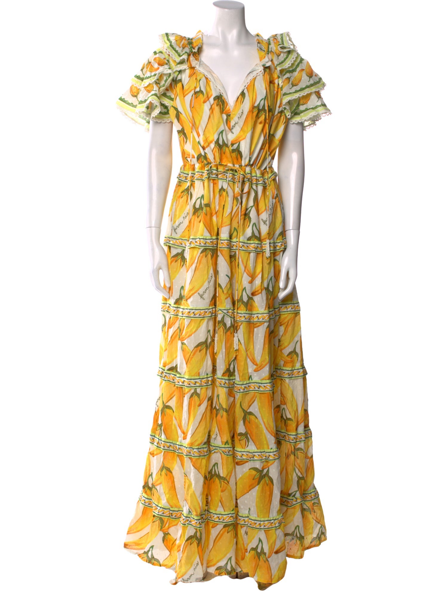 Farm Rio Printed Long Dress w/ Tags