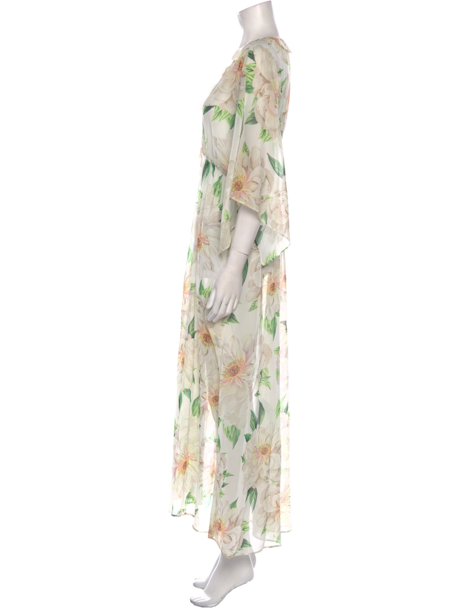 Farm Rio Floral Print Long Dress