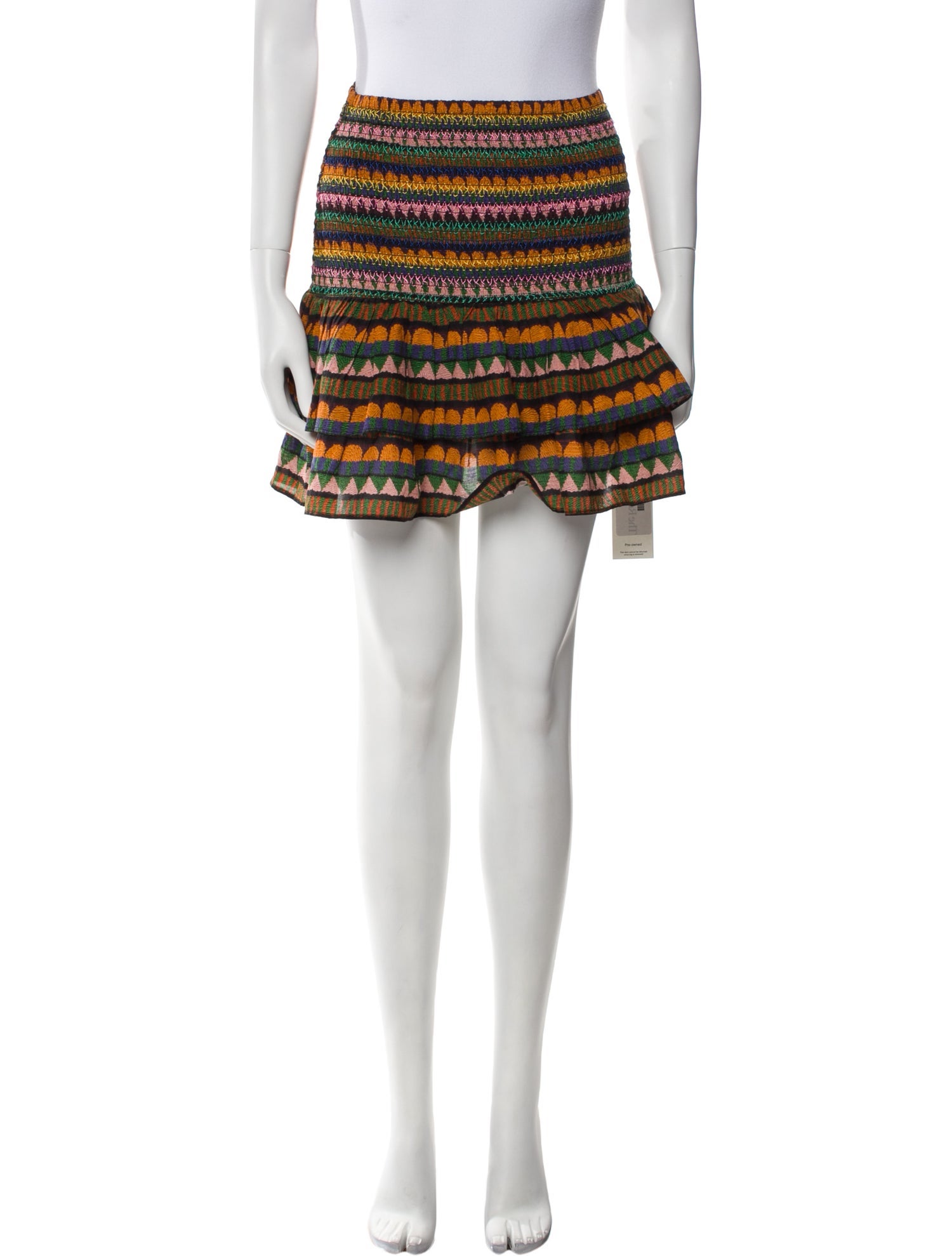 Farm Rio Striped Mini Skirt