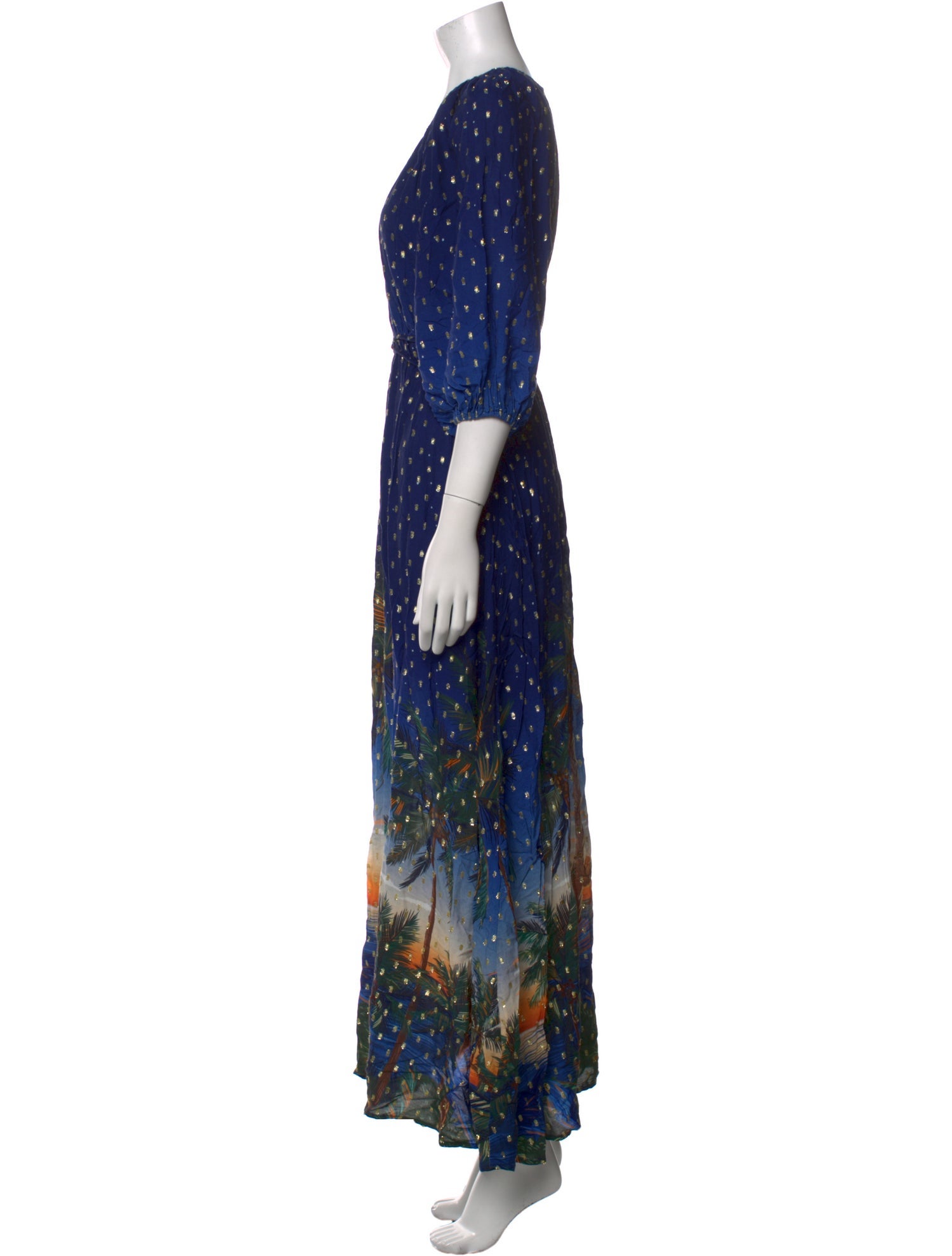 Farm Rio Printed Long Dress