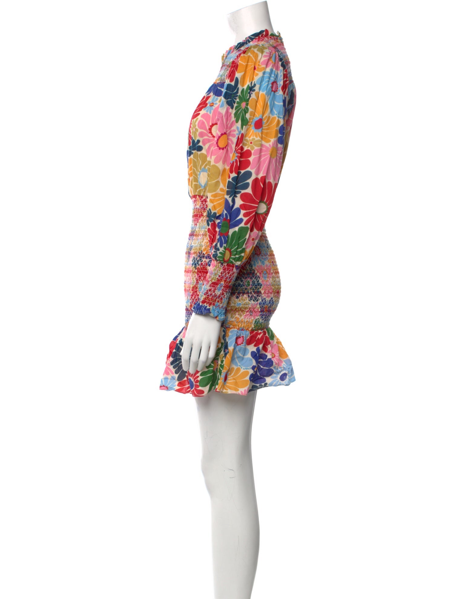 Farm Rio Floral Print Mini Dress