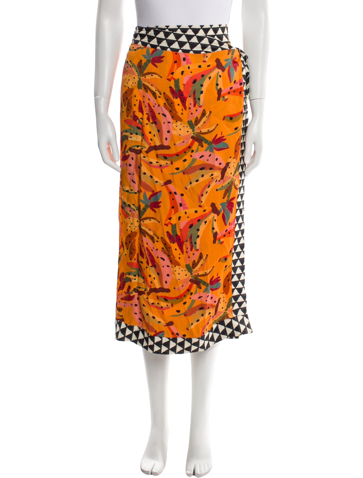 Farm Rio for Anthropologie Printed Midi Length Skirt