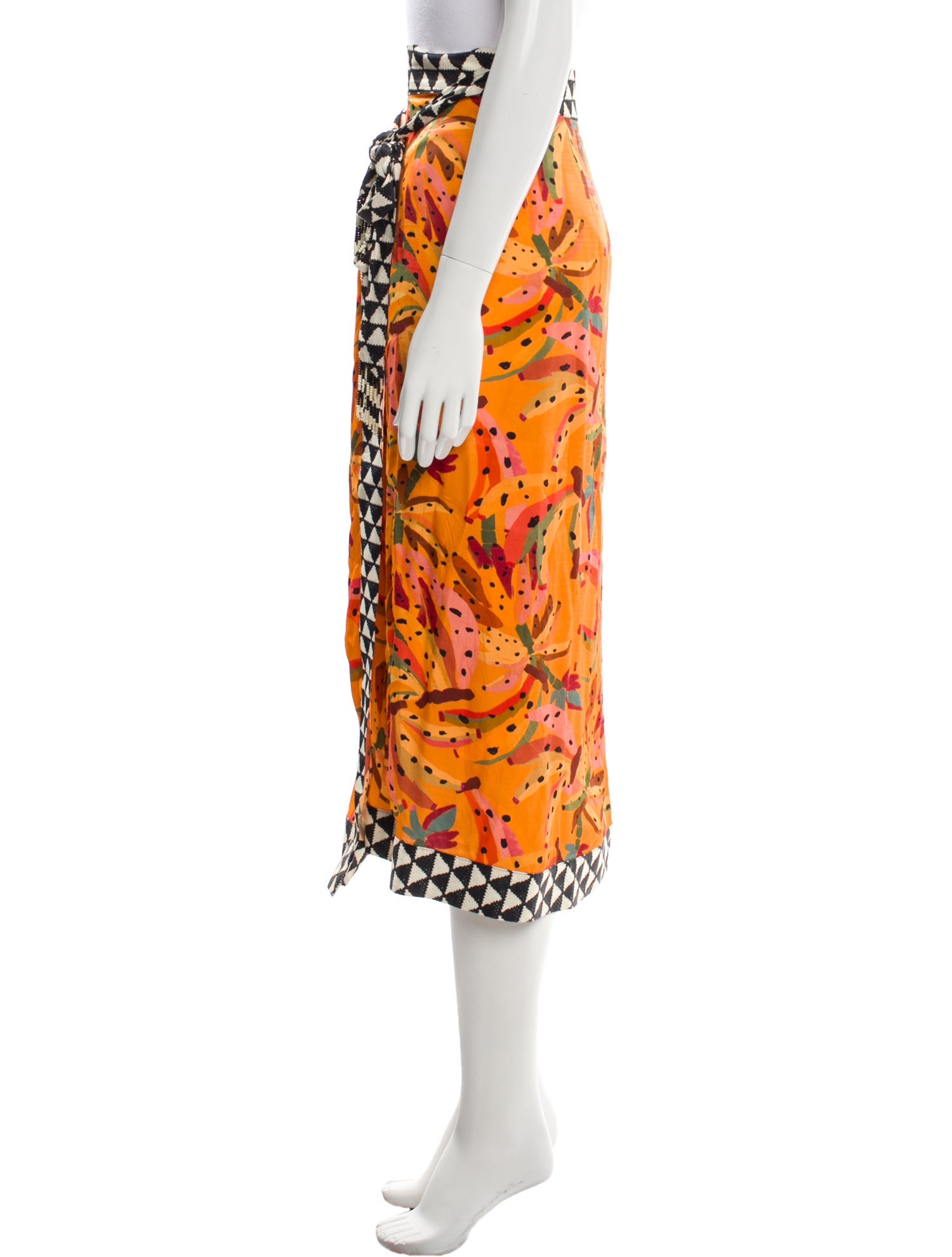 Farm Rio for Anthropologie Printed Midi Length Skirt