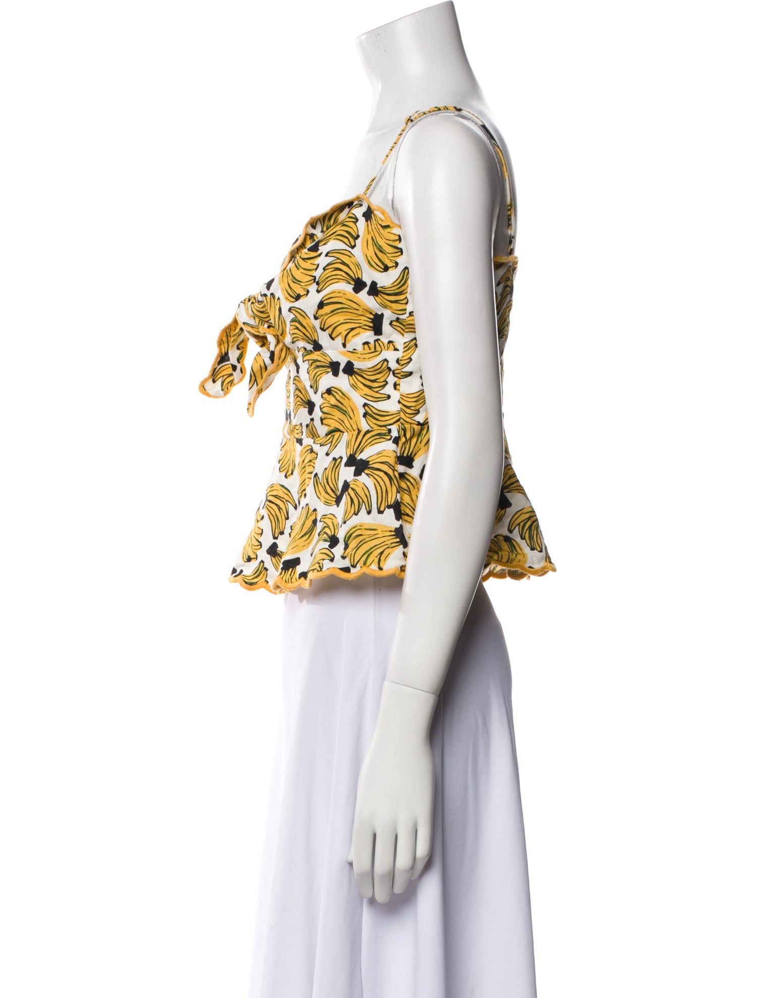 Farm Rio Linen Printed Crop Top