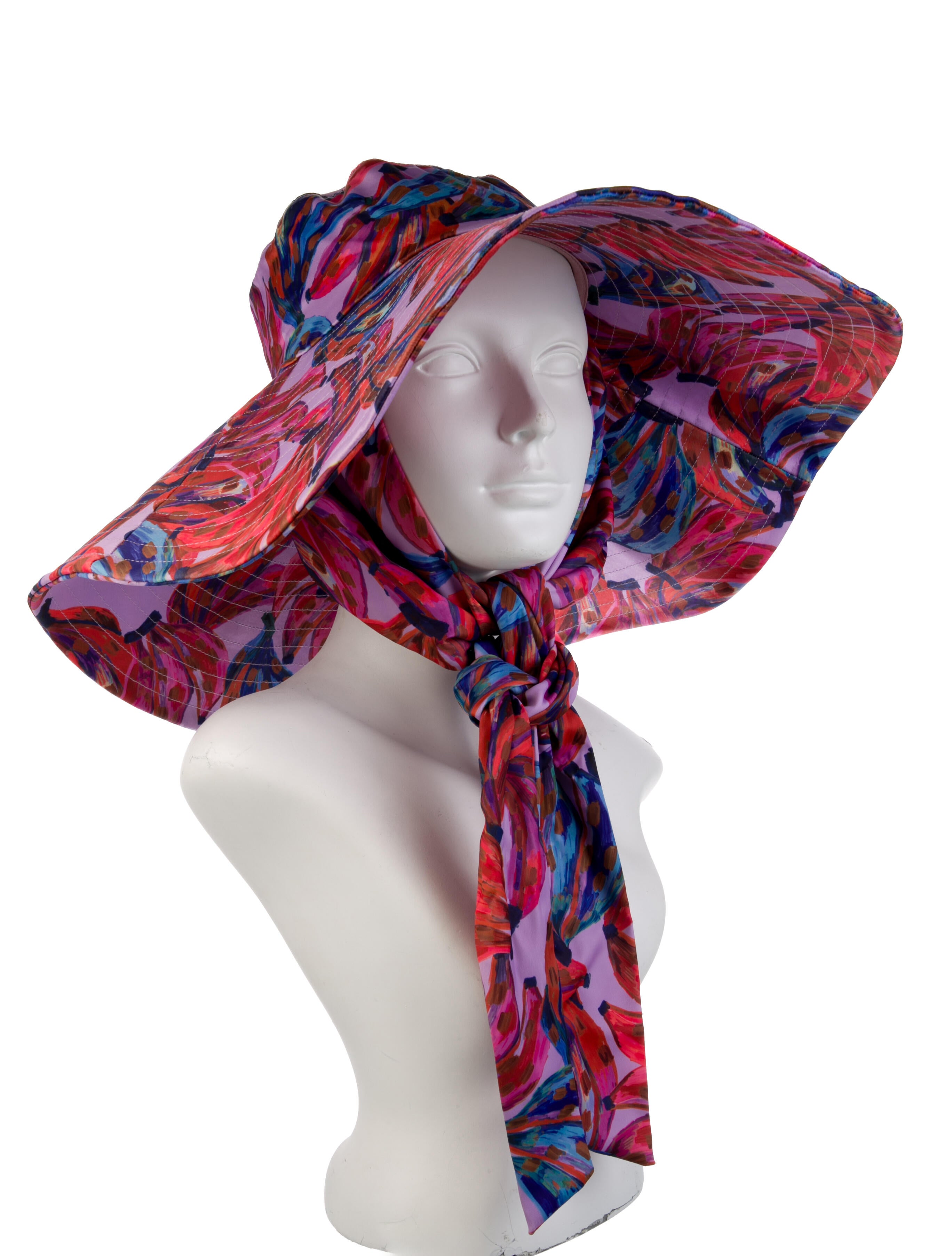 Farm Rio Patterned Wide Brim Hat