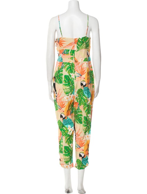 Farm Rio Linen Printed Jumpsuit
