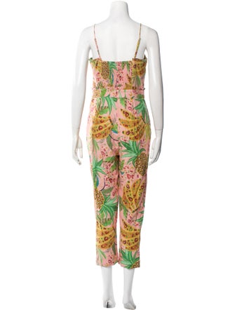 Farm Rio Linen Printed Jumpsuit