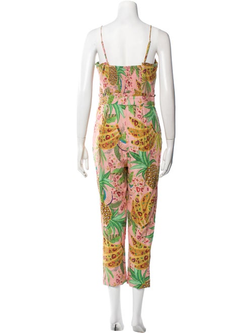 Farm Rio Linen Printed Jumpsuit