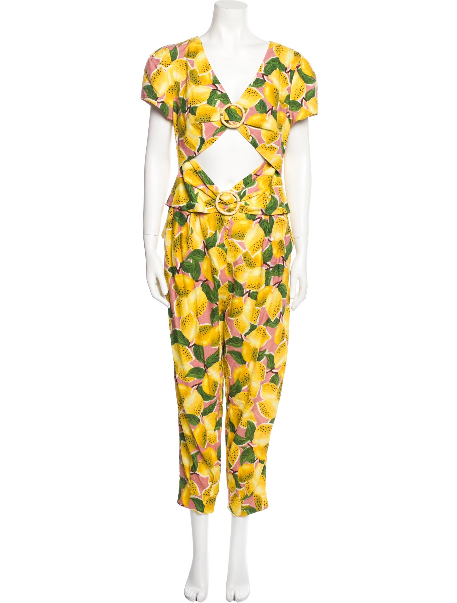 Farm Rio Linen Printed Jumpsuit