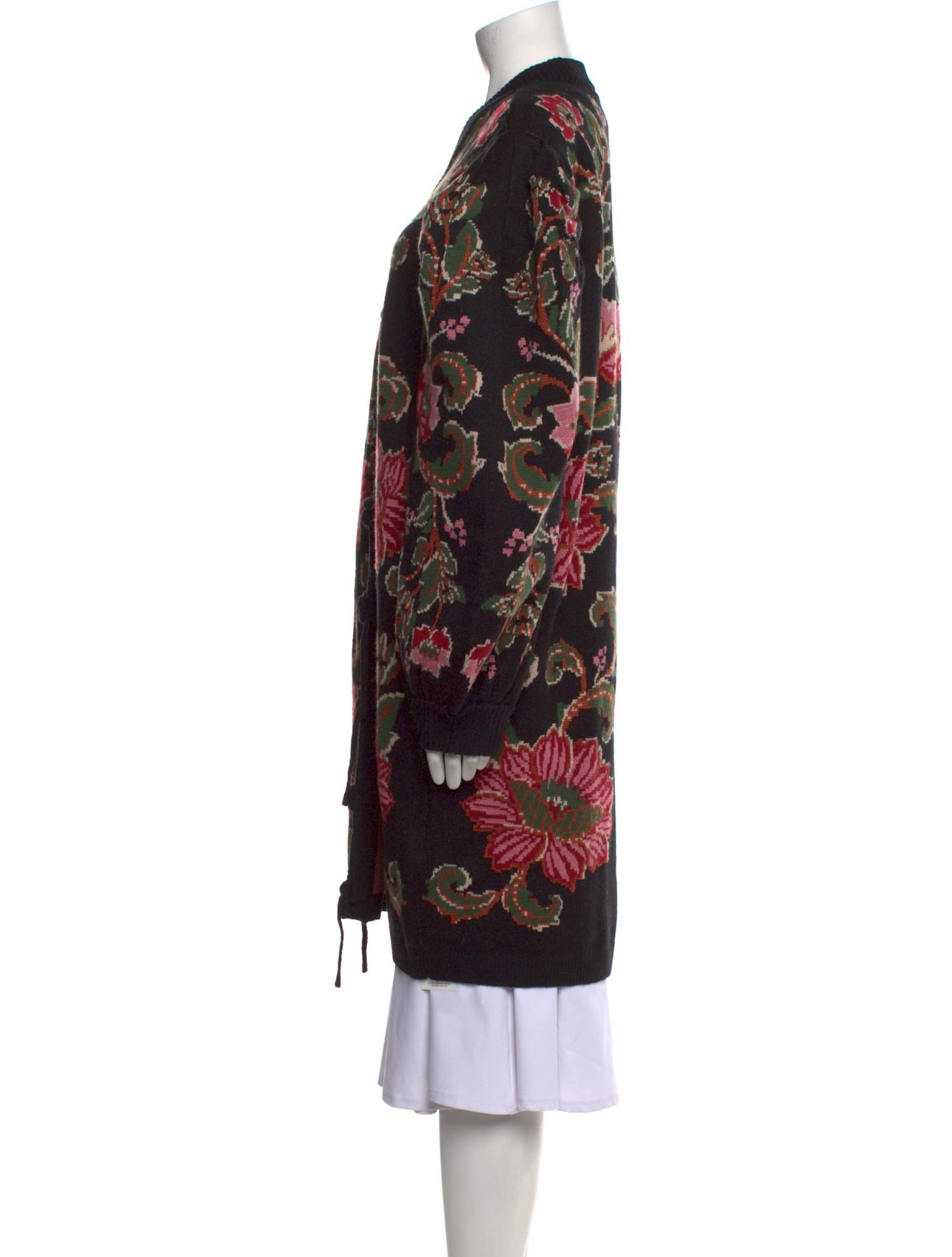 Farm Rio Floral Print V-Neck Sweater w/ Tags