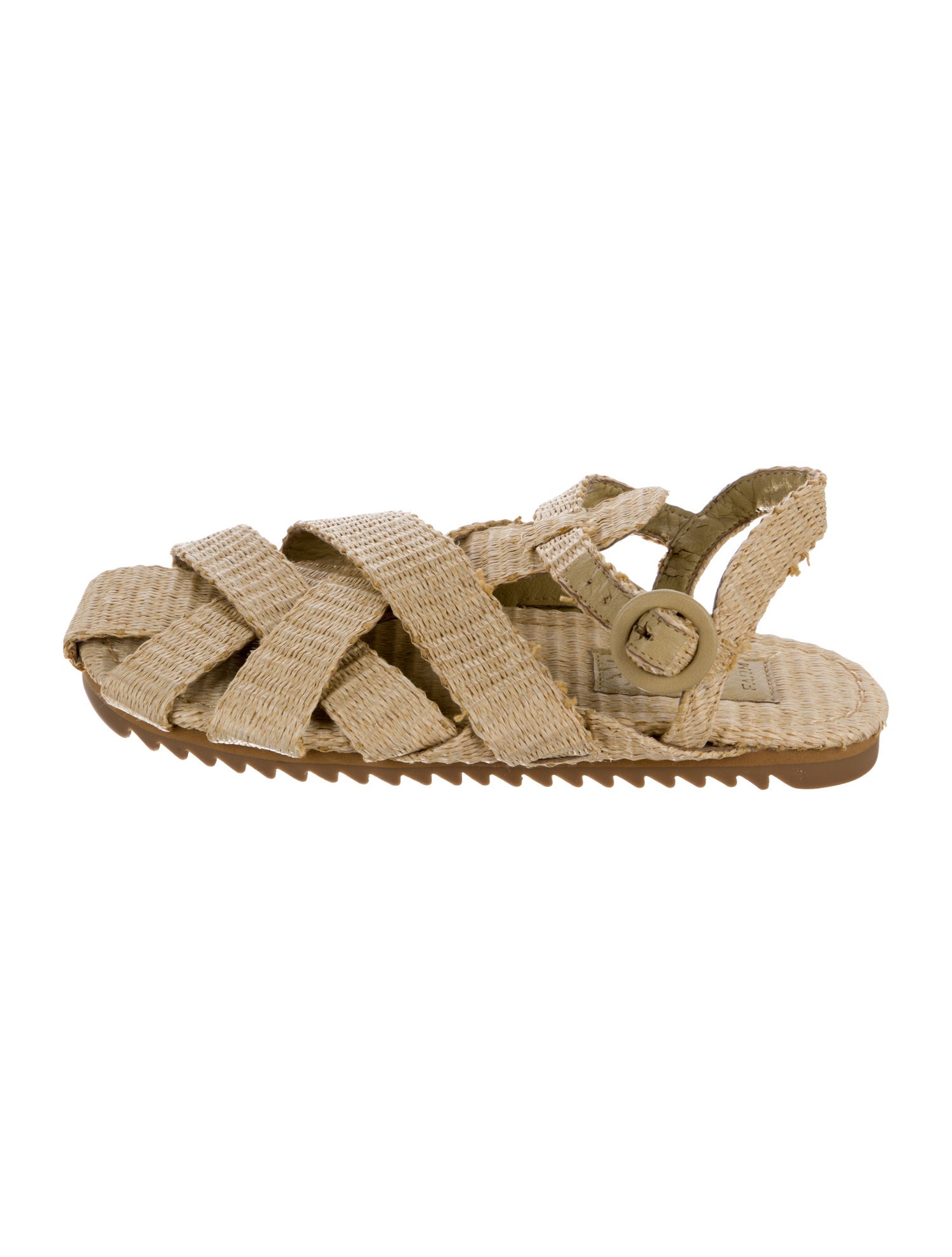 Farm Rio Raffia Slingback Sandals