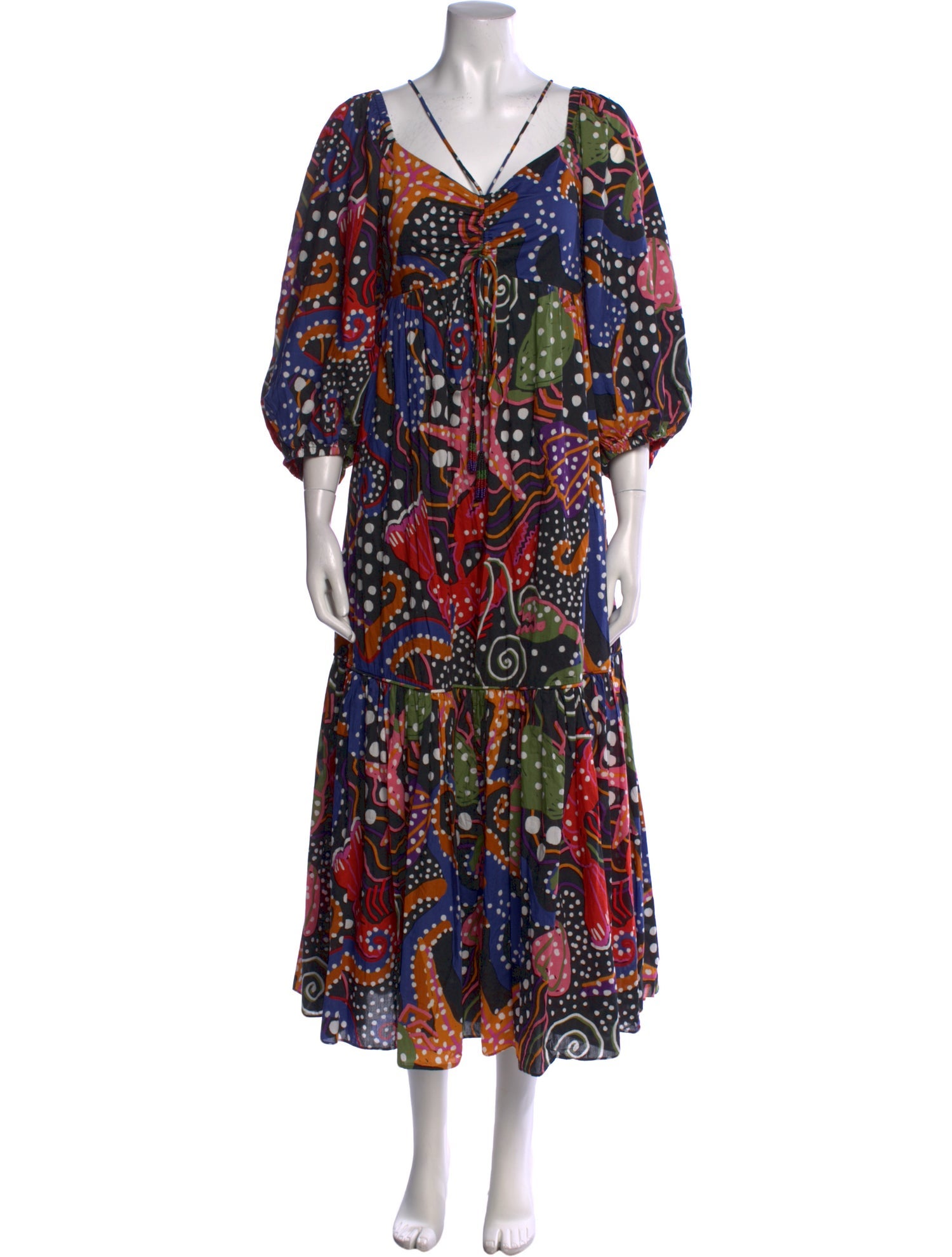 Farm Rio Printed Long Dress