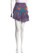 Farm Rio Floral Print Mini Skirt