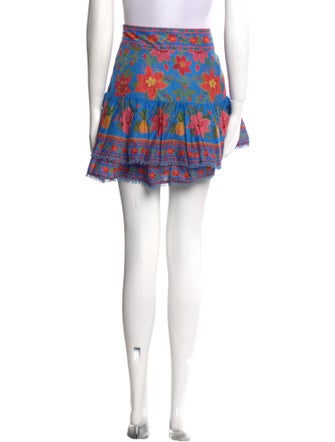 Farm Rio Floral Print Mini Skirt