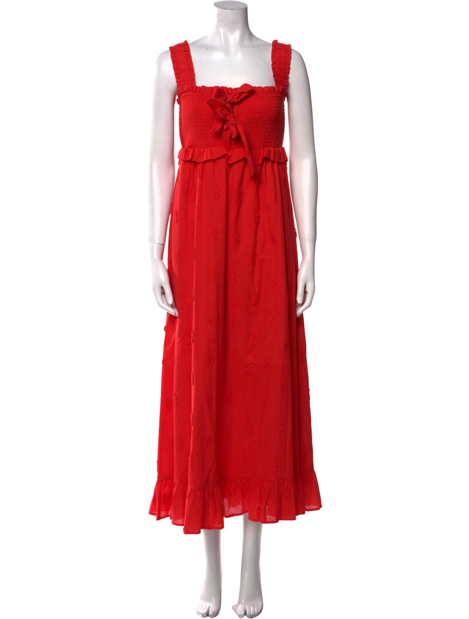 Farm Rio Square Neckline Long Dress