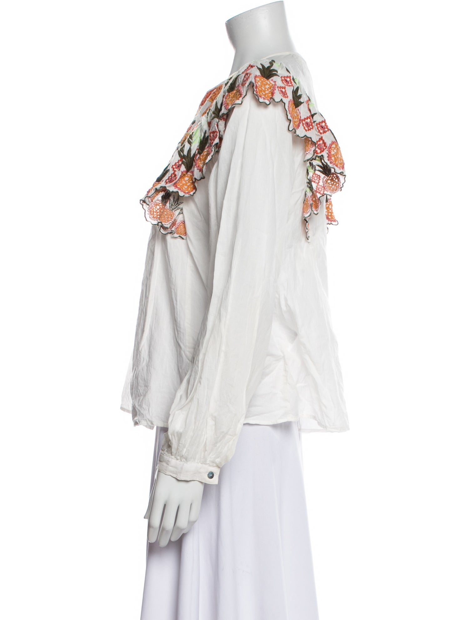 Farm Rio Graphic Print Scoop Neck Blouse