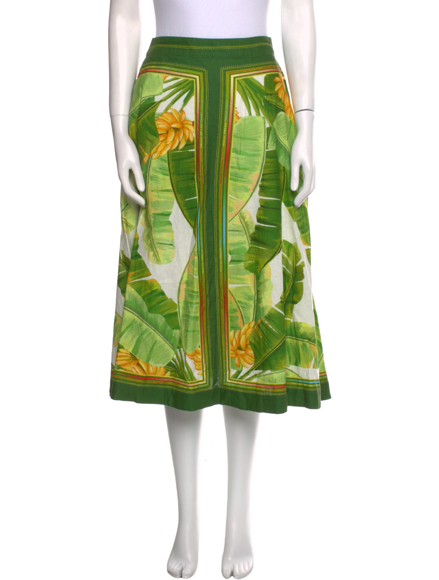 Farm Rio Linen Knee-Length Skirt w/ Tags