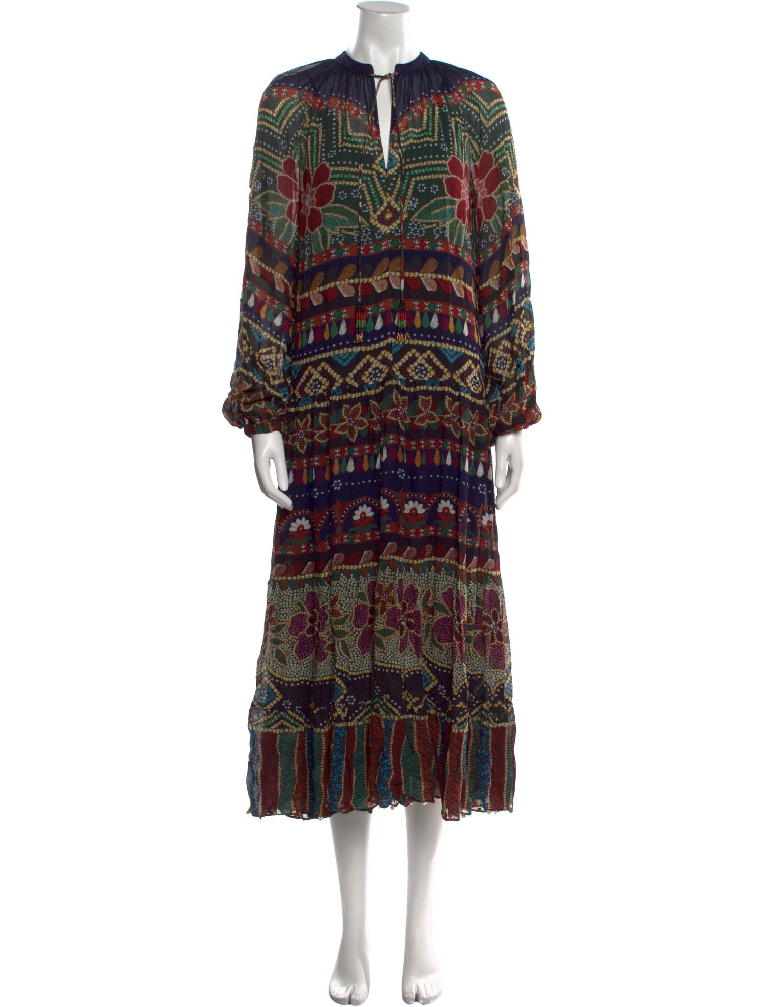 Farm Rio Printed Long Dress