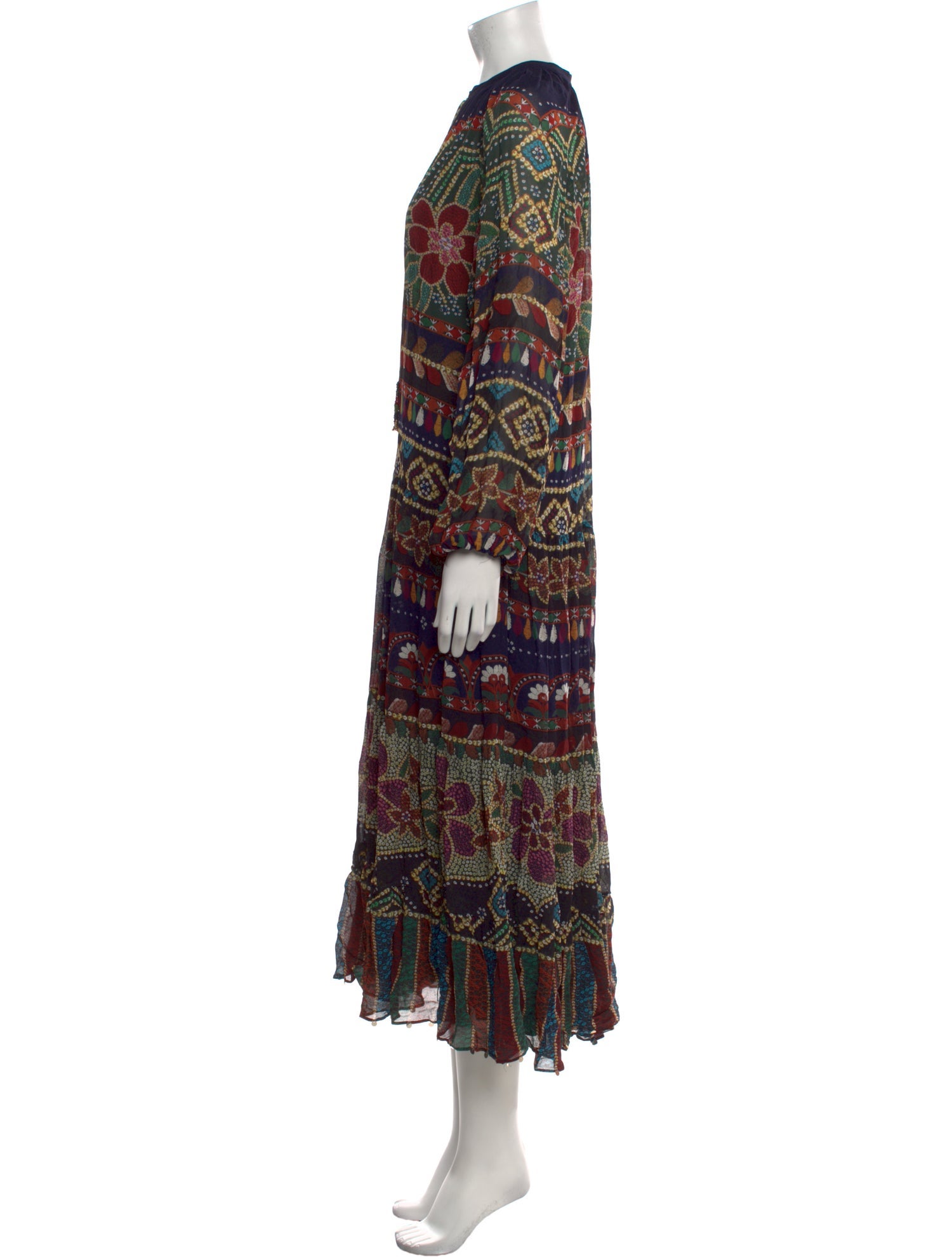 Farm Rio Printed Long Dress