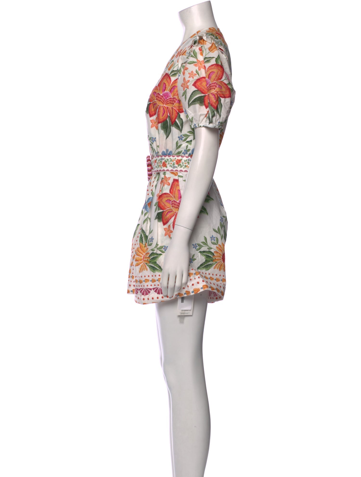 Farm Rio Floral Print V-Neck Romper w/ Tags
