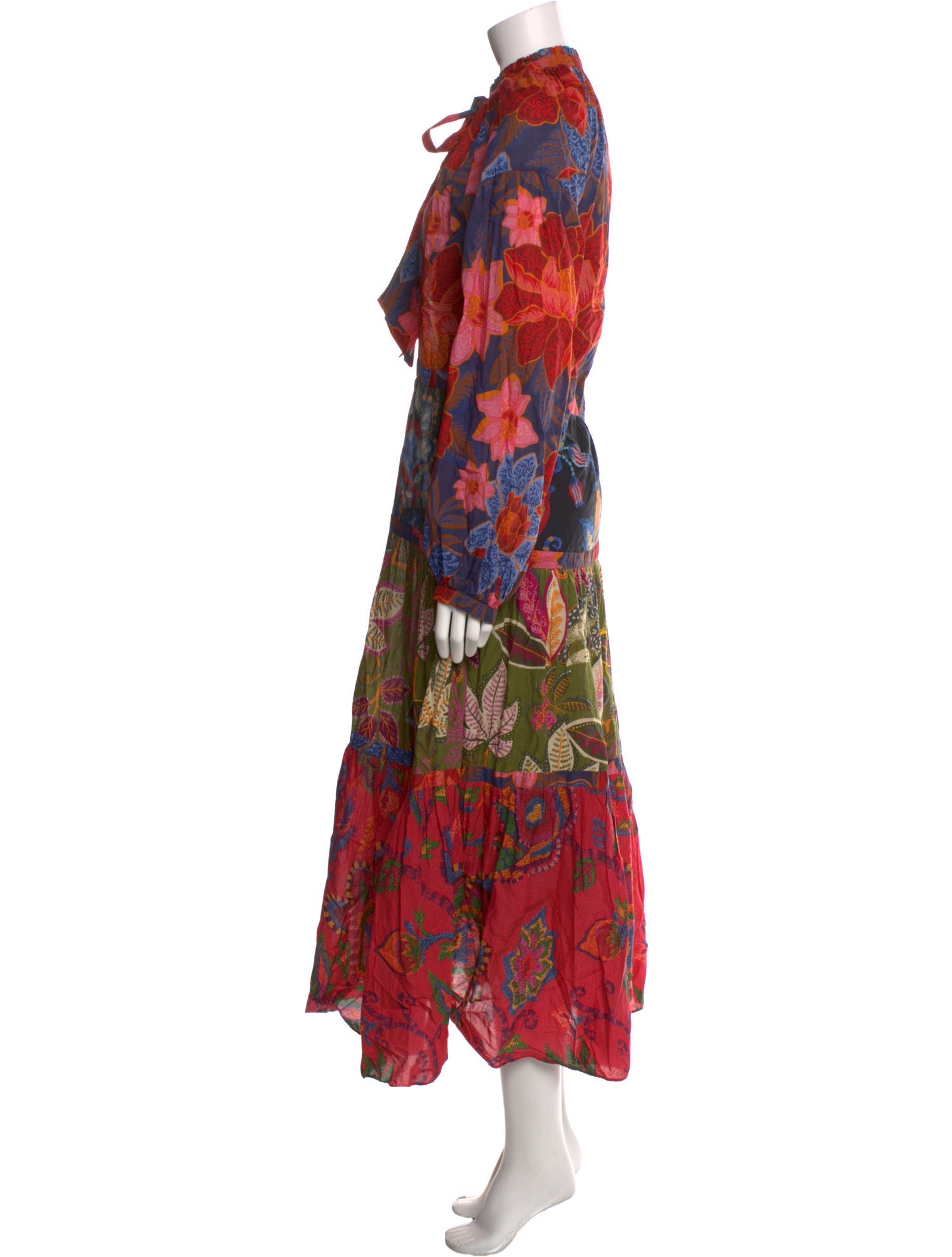 Farm Rio Floral Print Long Dress