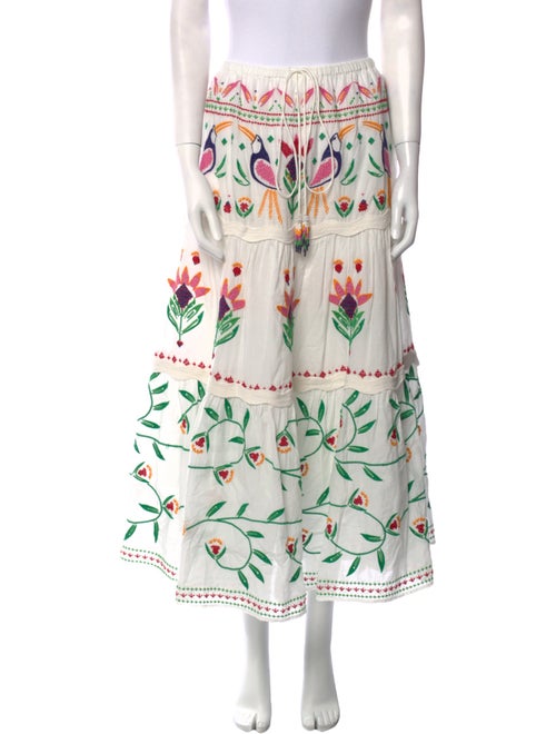 Farm Rio Patterned Midi Length Skirt