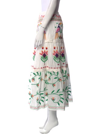 Farm Rio Patterned Midi Length Skirt