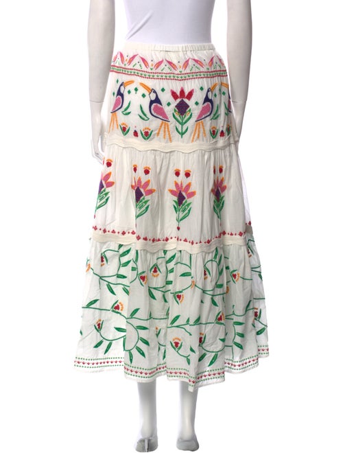 Farm Rio Patterned Midi Length Skirt
