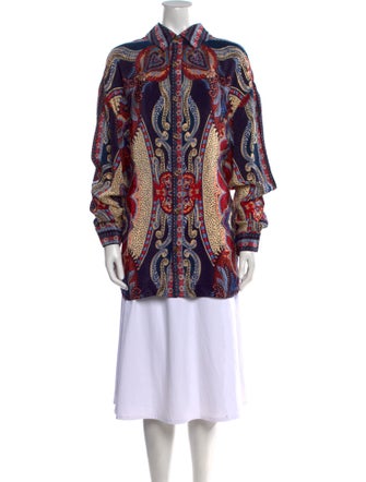 Farm Rio Paisley Print Mock Neck Tunic w/ Tags