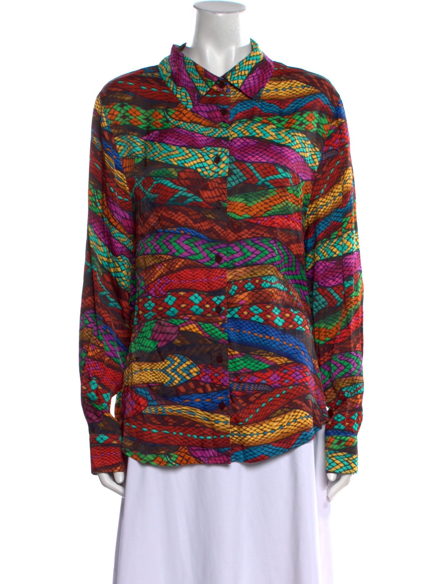 Farm Rio Printed Long Sleeve Blouse w/ Tags