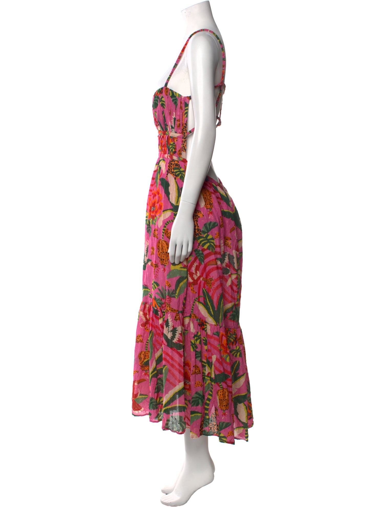 Farm Rio Floral Print Long Dress