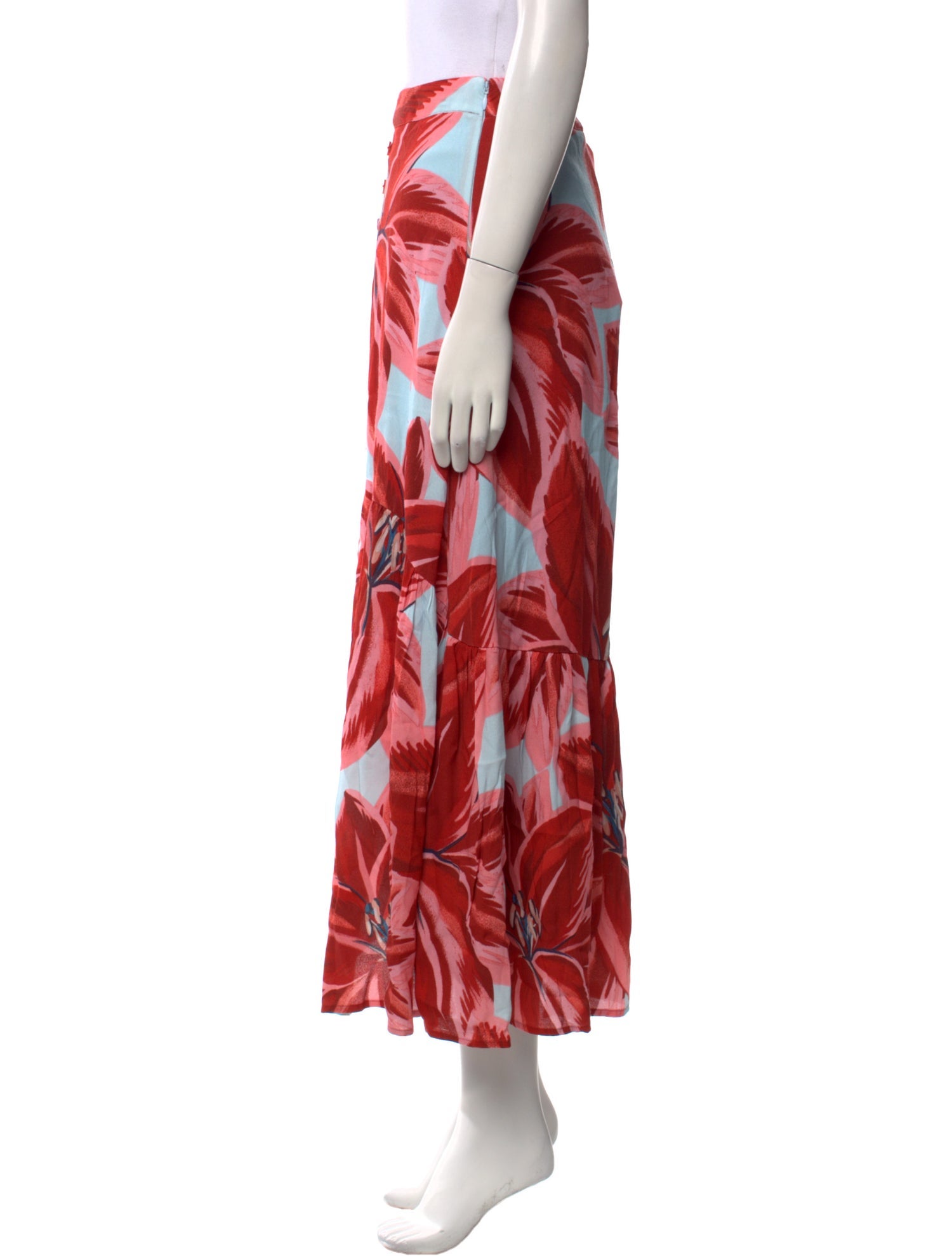 Farm Rio Floral Print Midi Length Skirt w/ Tags