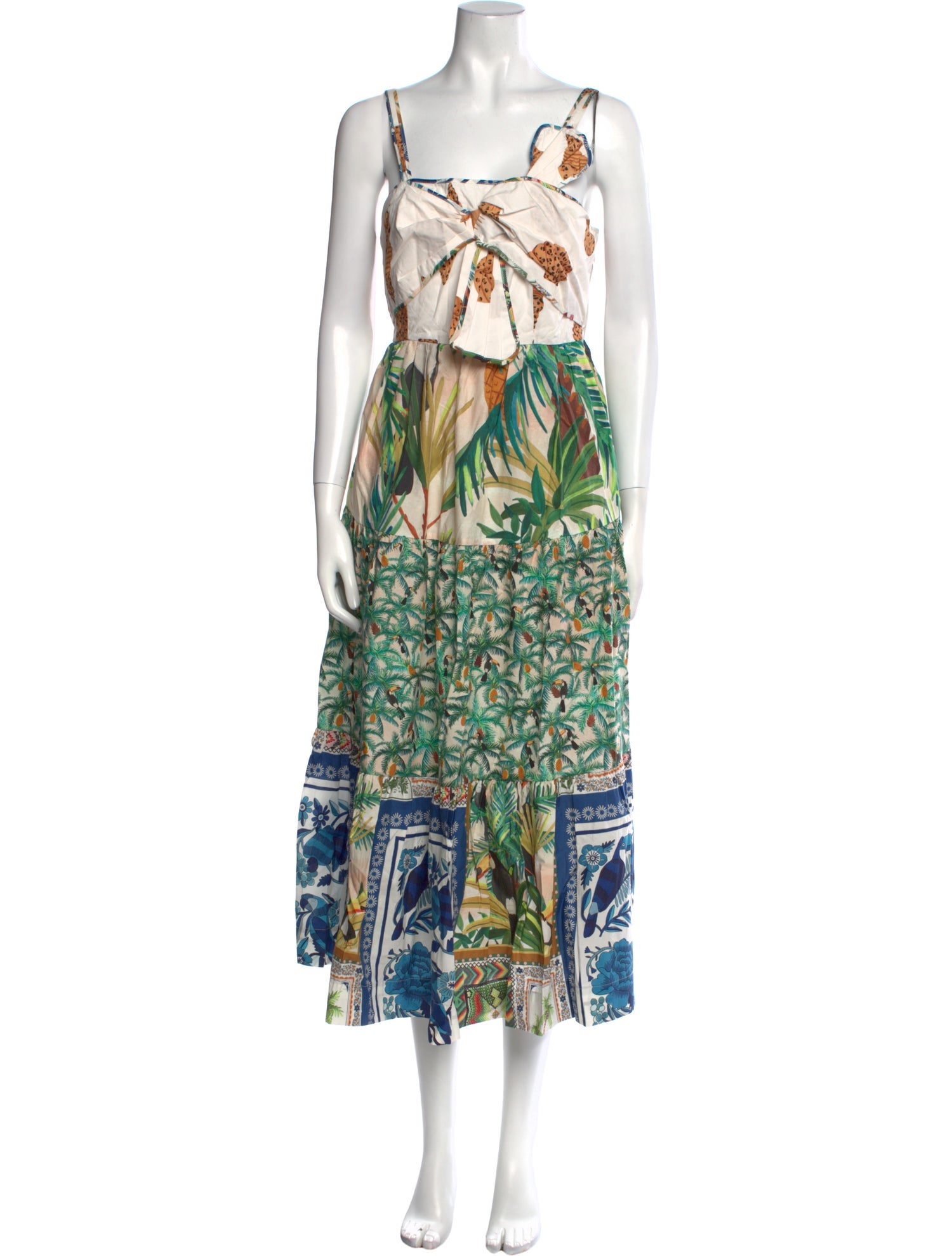 Farm Rio Printed Midi Length Dress w/ Tags