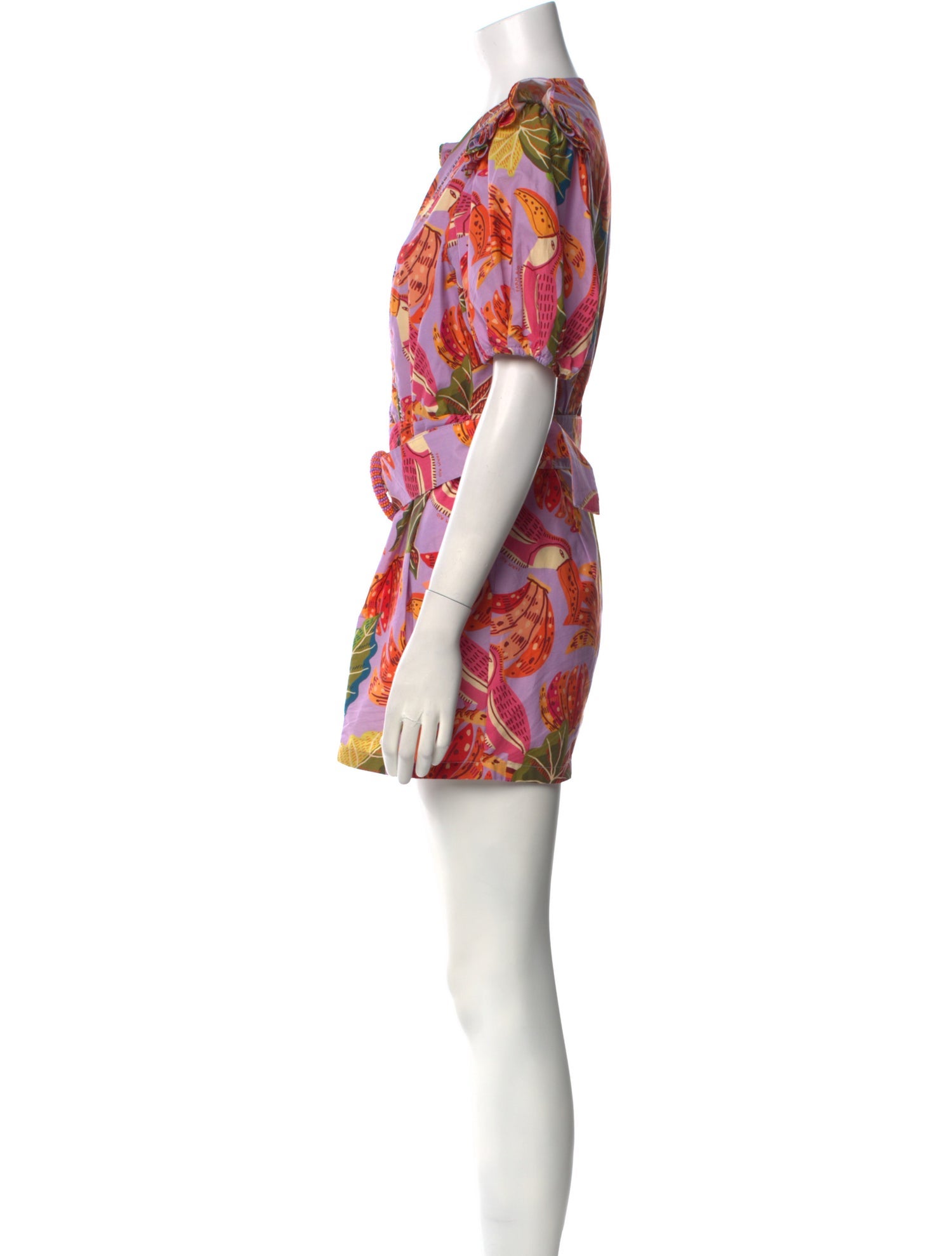 Farm Rio Printed V-Neck Romper