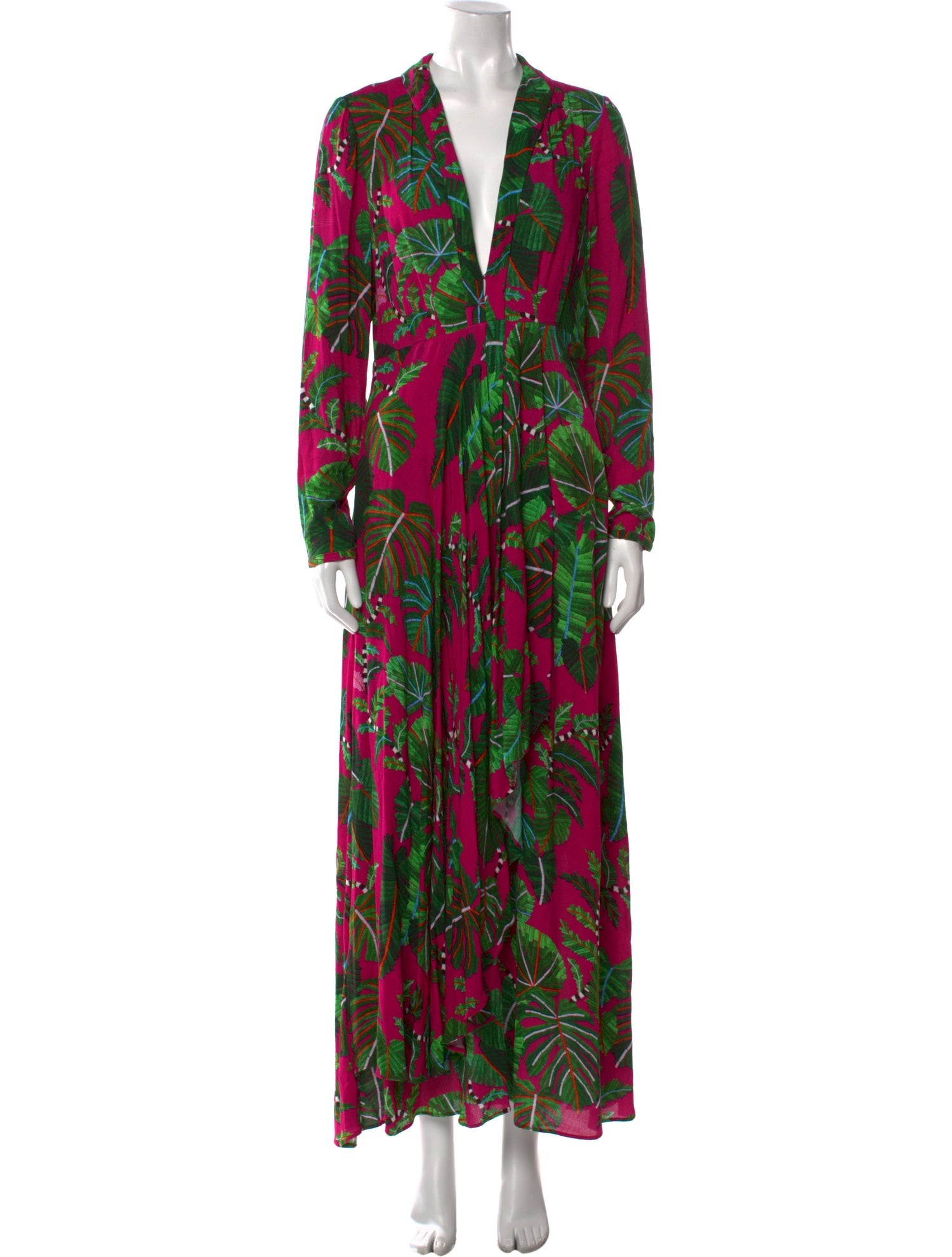 Farm Rio Floral Print Long Dress