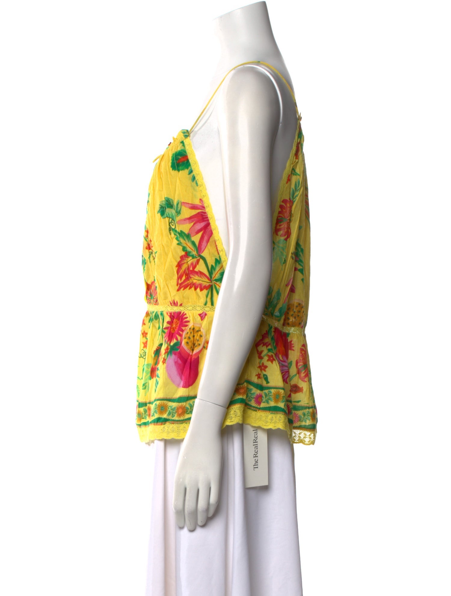 Farm Rio Floral Print Square Neckline Top w/ Tags