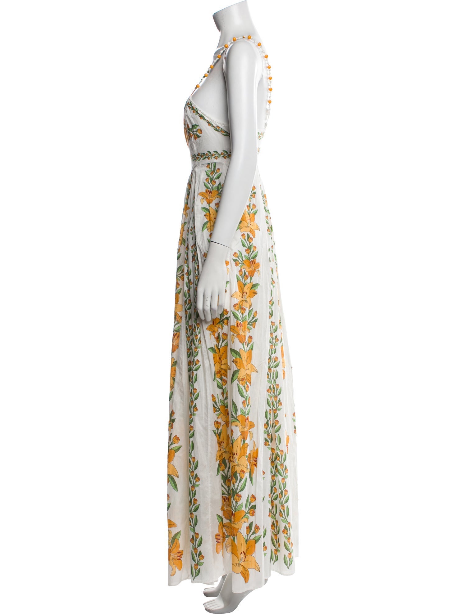 Farm Rio Silk Long Dress