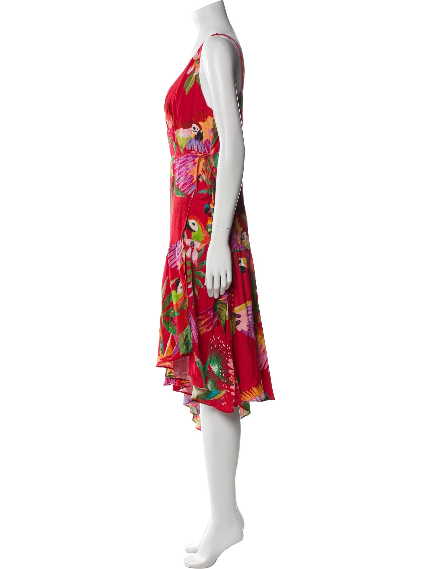 Farm Rio Floral Print Midi Length Dress