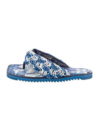 Farm Rio Tweed Printed Flip Flops