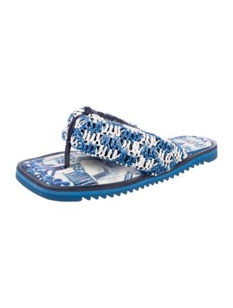 Farm Rio Tweed Printed Flip Flops
