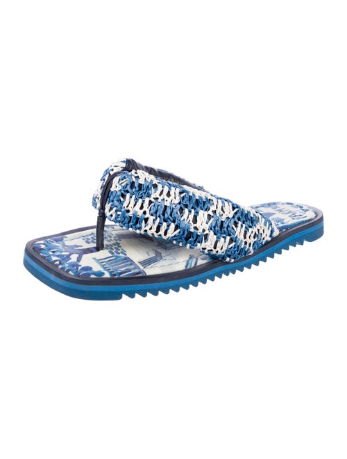 Farm Rio Tweed Printed Flip Flops